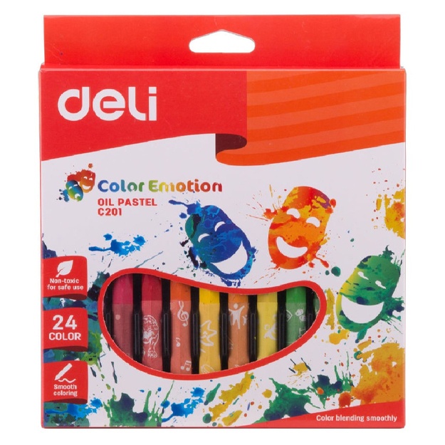 Масляная пастель Deli ColoRun EC20220, 24 цветов