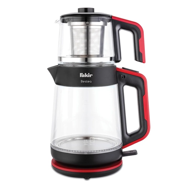 Shisha choy mashinasi Fakir Qora Qizil Bestea 1900 W