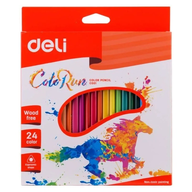 Rangli qalamlar 24r. Deli (Loshad) (00120-EC)