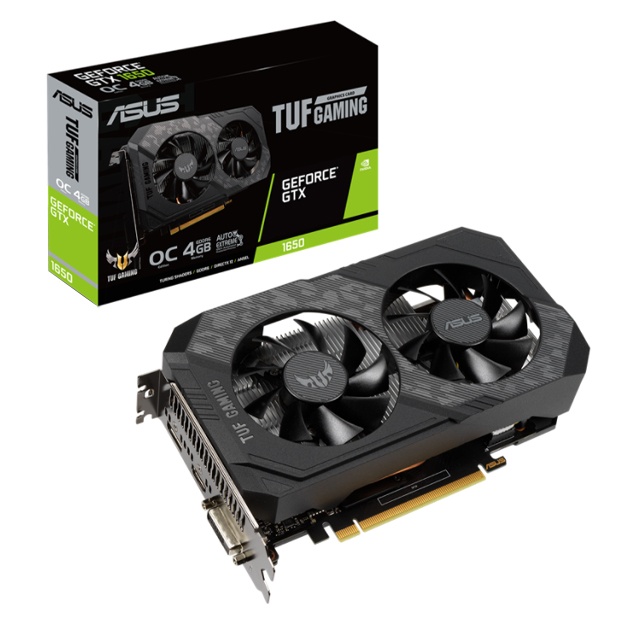 Videokarta Asus Tuf Gaming GeForce GTX1650 OC 4GB GDDR6 (90YV0EH0-M0NA00)