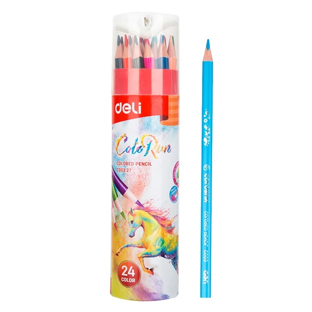Rangli qalamlar 24r. Deli chiqakrg‘ichli tuba (Loshad new) (00327-EC)