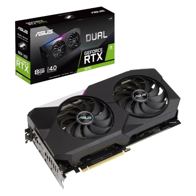 Videokarta Asus Dual GeForce RTX3070 V2 8GB GDDR6 (90YV0FQD-M0NA00)