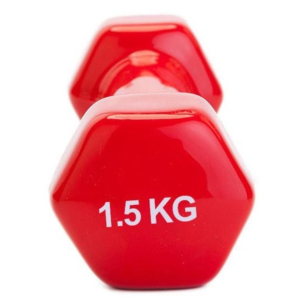 Rezina Gantellar 1.5kg 2 dona(3124) Qizil