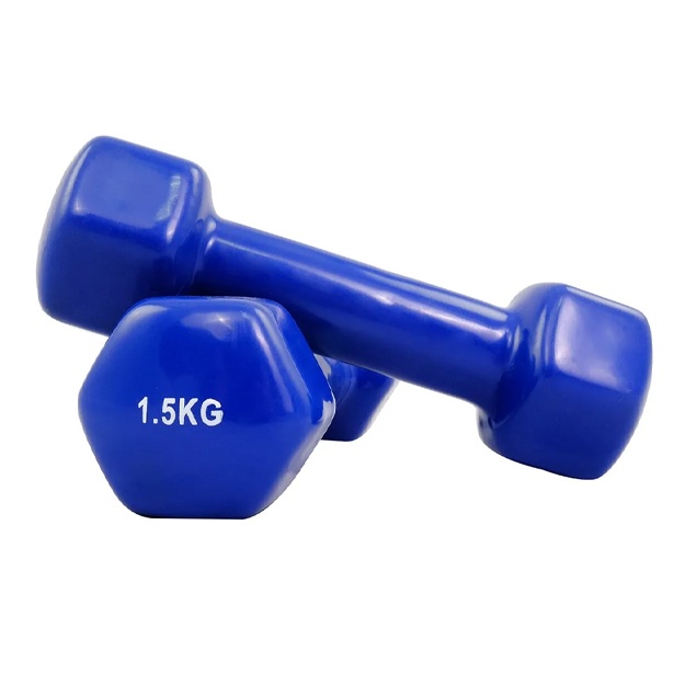 Гантели Резиновые 1.5 кг 2шт (3124) Синий
