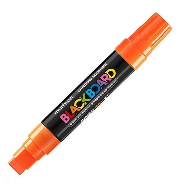 Marker bo‘r MunHwa "Black Board Jumbo" 15mm suvli asos apelsin rang