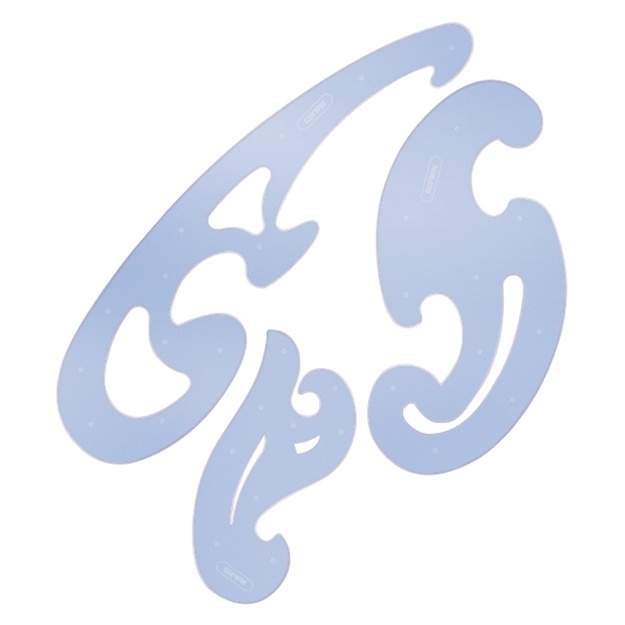 STAMM naqshlar to‘plami, 25,17,12 sm, plastmassa Shaffof