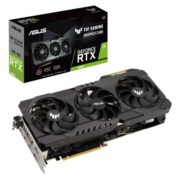 Videokarta Asus Tuf Gaming RTX3080 OC V2 10GB GDDR6X (90YV0FB4-M0NM00)