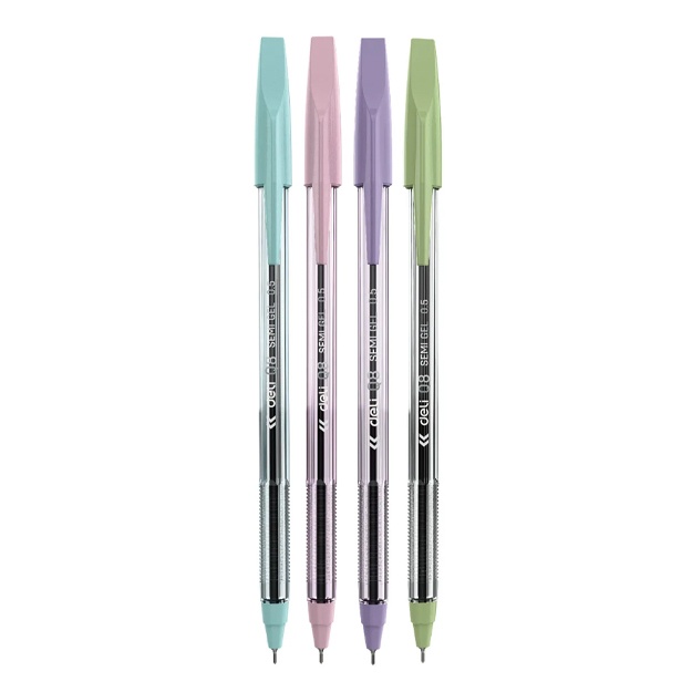 Ручка шариковая Deli Think EQ8-C, 0.7мм, синие чернила Розовый