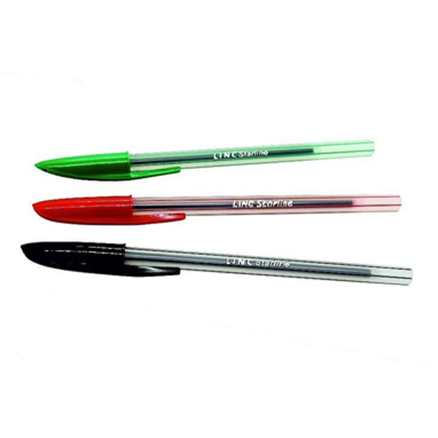Sharikli ruchka Linc Lazor Starline, 0,7 mm Qizil