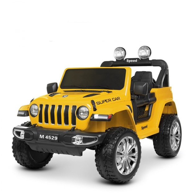 Детский электромобиль Jeep Bambi желтый