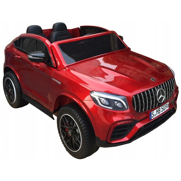 Детский электромобиль Mercedes-Benz GLC63S двухместный красный