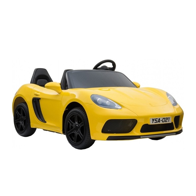 Bolalar elektromobili Porshe Cayman YSA021 sariq