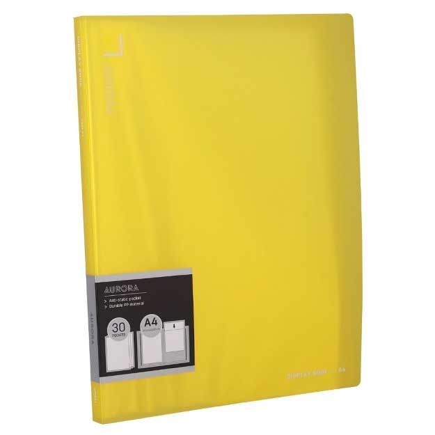 Papka 30 ta faylli Aurora Deli (02562-EV) Sariq