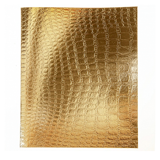 Daftar HATBER 48V, A5,katakchali METALLIC naqshli CROCO Gold