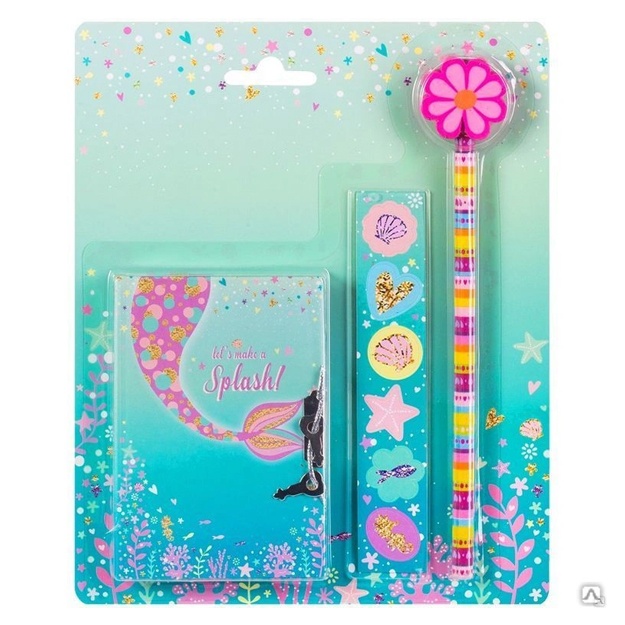 Yozuv daftarchasi "Mermaid style" A7 ArtSpace 7Bts 64v. (NL170s_24578)