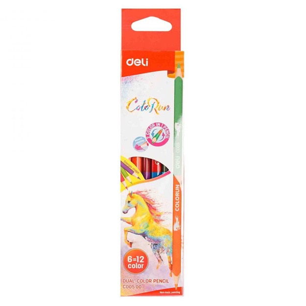 Qalam rangli 6dona Deli (00500-EC)