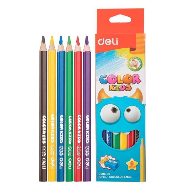 Qalamlar rangli 6sht Deli (00660-EC)