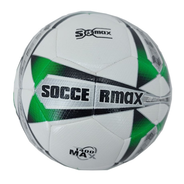 Футбольный мяч Soccermax 1400 MAX зелёный / белый