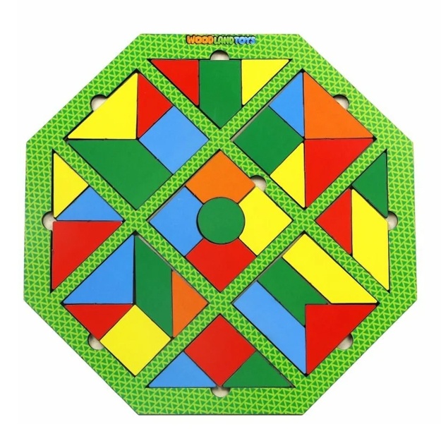 Игра головоломка Step Puzzle Woodlandtoys Калейдоскоп Полянка (83403)