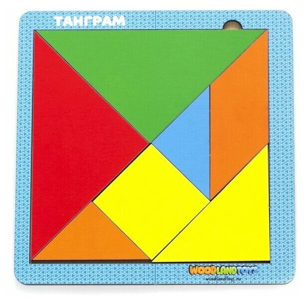Boshqotirma o‘yini Step Puzzle Woodlandtoys «Tangram» 2.0 (83211)