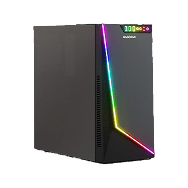 Korpus Gamdias Argus M1 po‘lat\ temperli shisha\RGB no fans yorugich