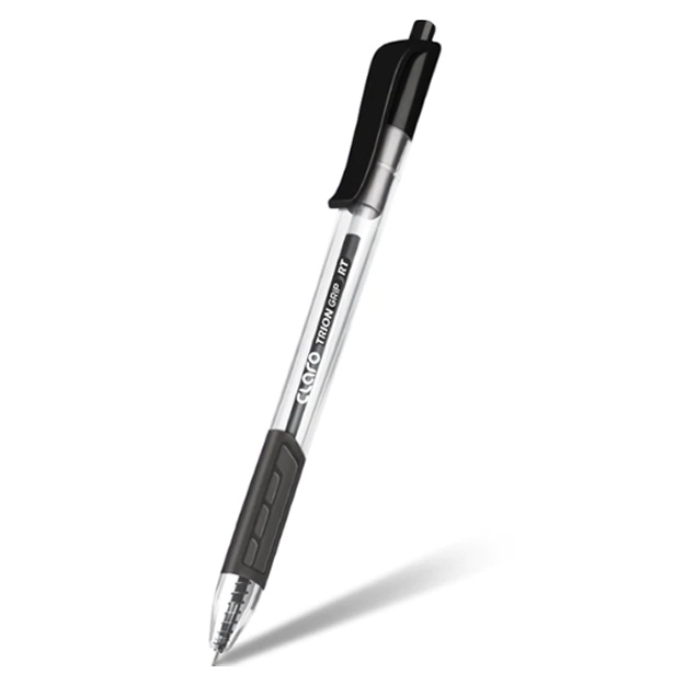 Sharikli ruchka Claro Trion Grip RT, 1,0 mm Qora
