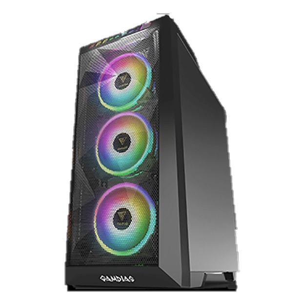 Korpus Gamdias Athena M1 po‘lat \ temperli shisha \RGB 3x120 mm fan yoritgich