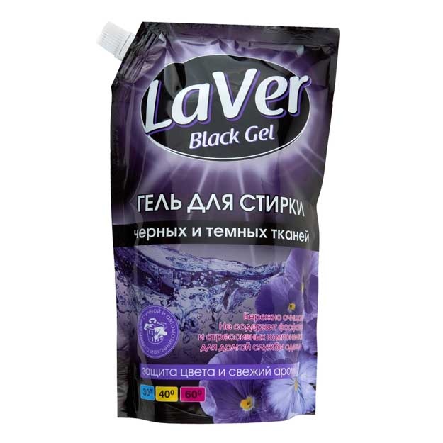 Гель для стирки чёрных и тёмных тканей LaVer Black Gel 1000 мл