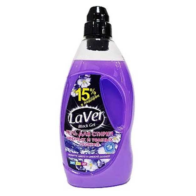 Qora matolarni yuvish uchun gel LaVer Black Gel 1150 ml