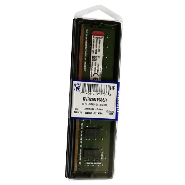 Оперативная память Kingston DIMM 4GB 2666Mhz DDR4 (KVR26N19S6/4)