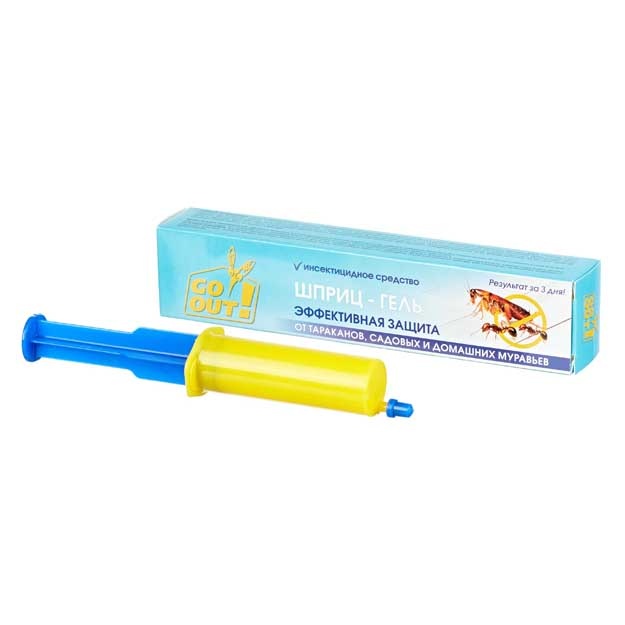 Tarakanlar va chumolilardan shprits-gel 20 ml