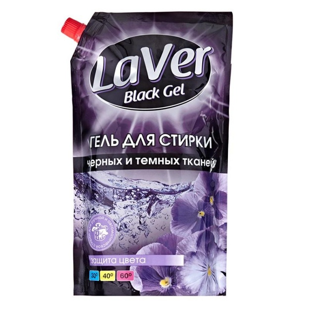 Qora matolarni yuvish uchun gel LaVer Blask 1 l