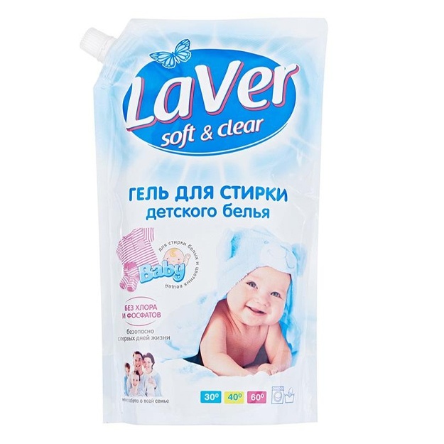 Гель для стирки LaVer Baby для детского белья, 1 л