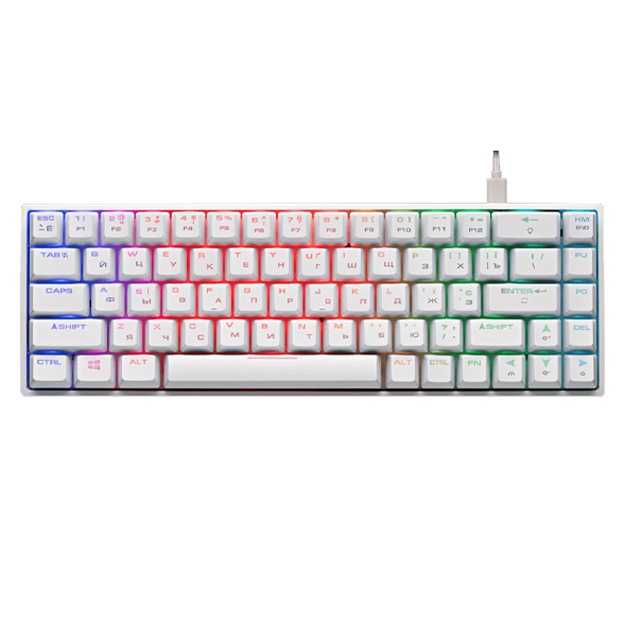 O‘yin klaviaturasi 2E Gaming KG370 Gateron Red Switch RGB Oq (2E-KG370UWT-RD)