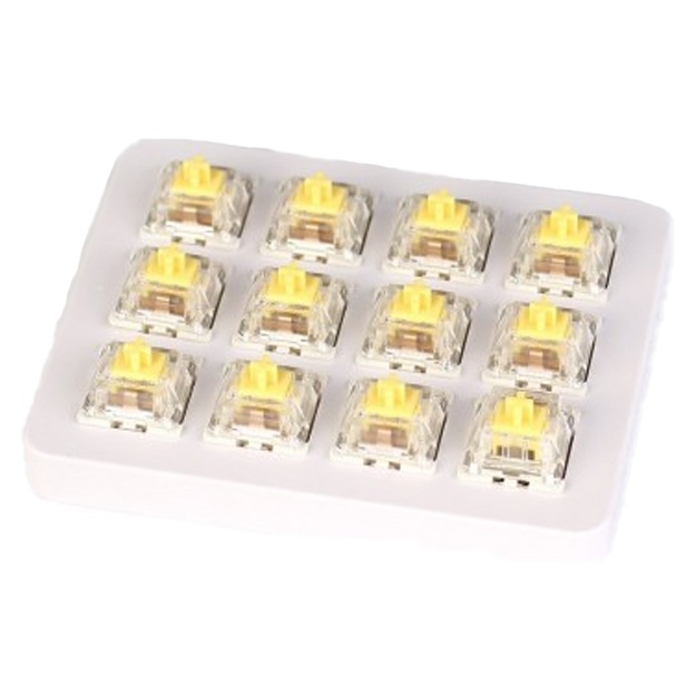 Keykap to‘plami Keychron Gateron Switch with Holder Set 12Pcs Sariq (Z4_KEYCHRON)