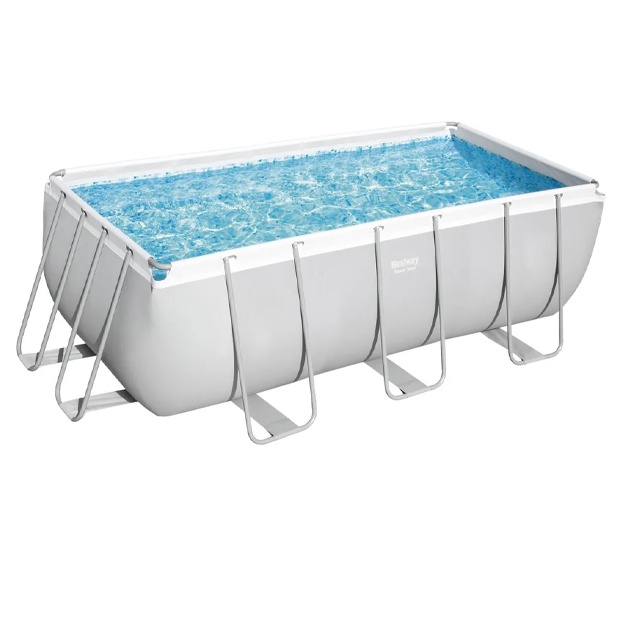 Каркасный бассейн Bestway Power Steel прямоугольный 412x201x122 см