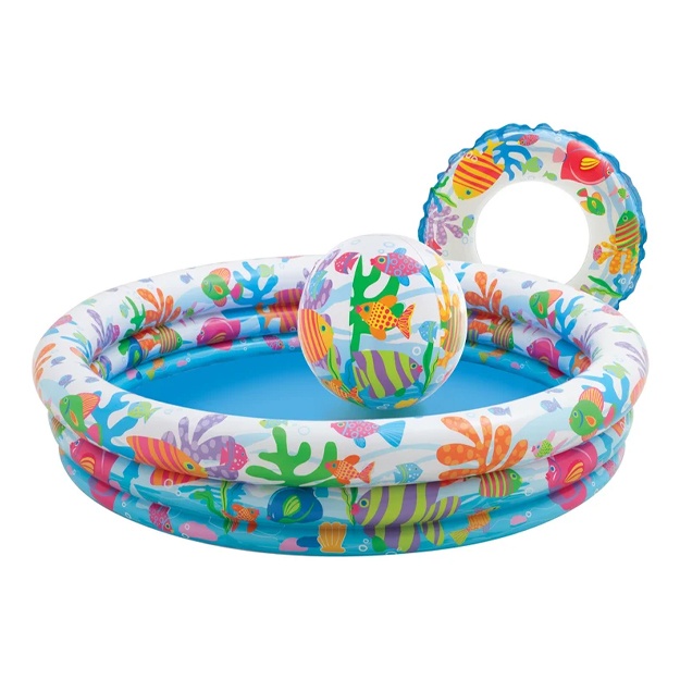 Bolalar hovuzni to‘p bilan Intex Fishbowl 132x28sm(59469)