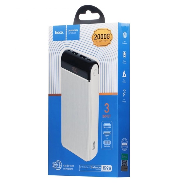 Внешний аккумулятор Hoco J59A 20000mAh Белый