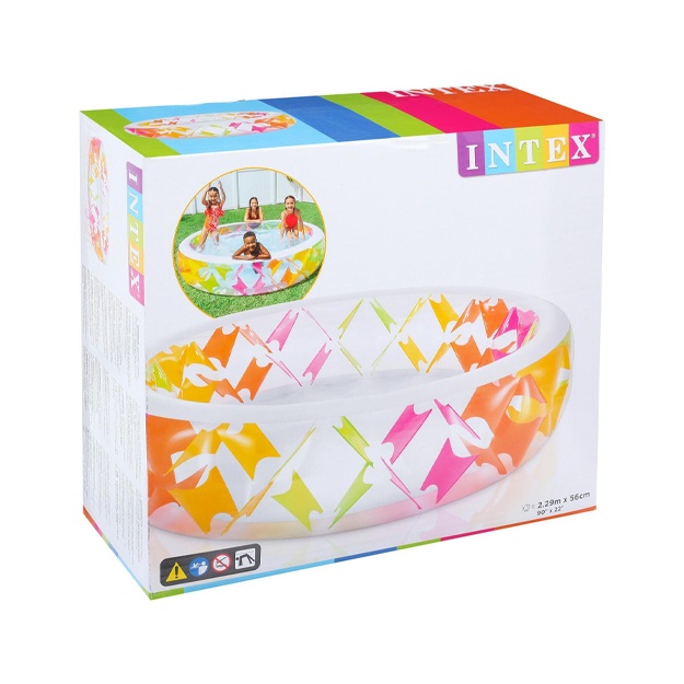 Надувной бассейн Intex "Делюкс" круг 229Х56 см (56494)