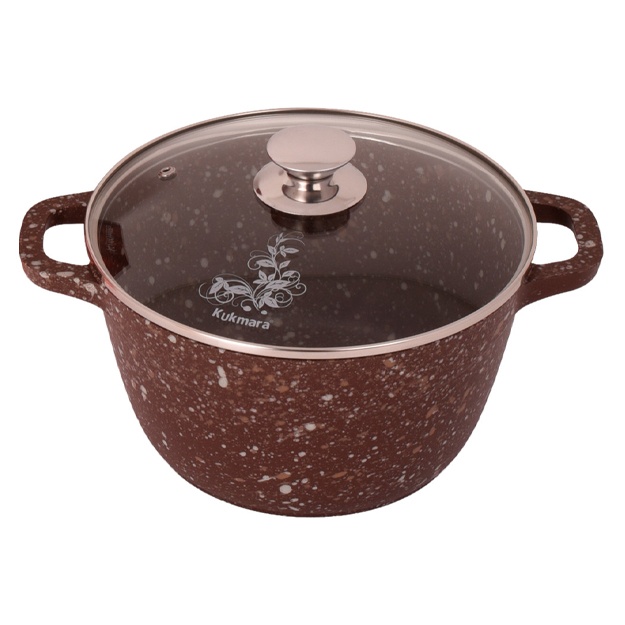 Shisha qopqoqli kastrulka AP Kukmara liniya Elite Stone 4,5l k41es