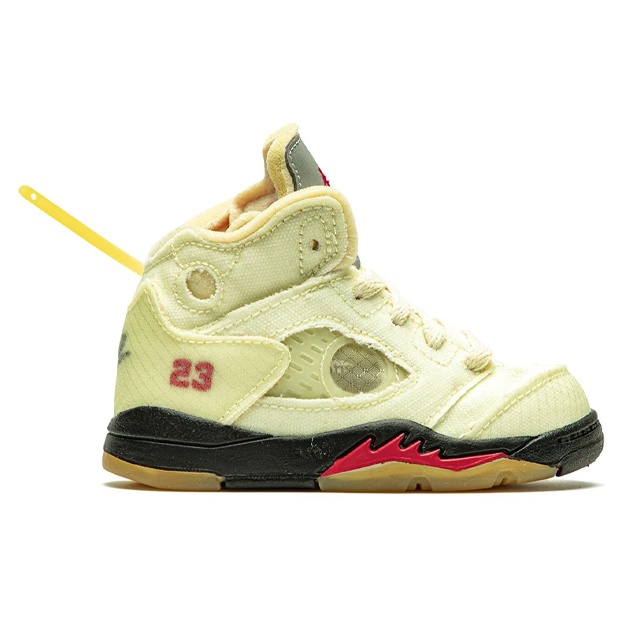 Erkaklar krossovkasi Nike Air Jordan 5 off Yellow 43
