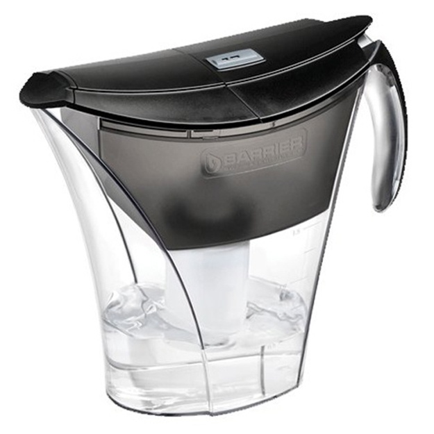 Suvni tozalash uchun filtrli idish Barer Smart 3,3 l qora