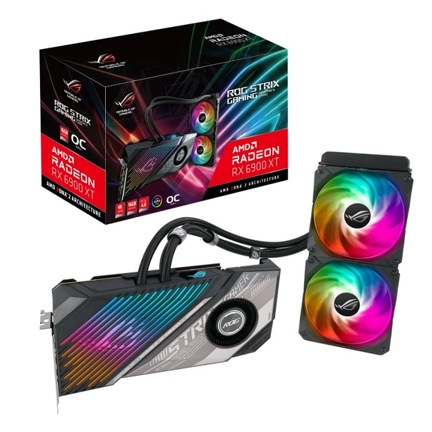 Видеокарта Asus Rog Strix LC Radeon RX6900XT 16GB GDDR6 (ROG-STRIX-LC-RX6900XT-O16G-GAMING)