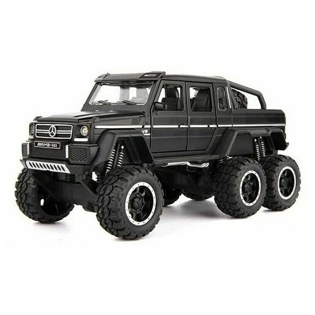Metal mashina bolalar o‘yinchog‘i 6X6 Brabus Mersedes-benz qizil