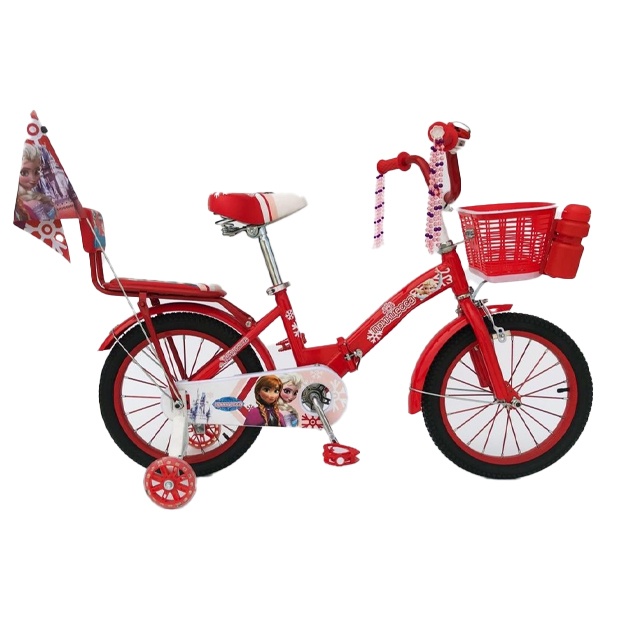 Qizlar velosipedi "Princess" 3 o‘lchamda 16x qizil