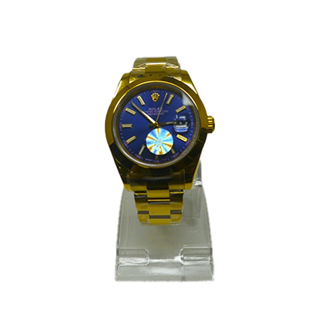 Наручные часы Rolex Oyster Perpetual Gold-Blue 39 мм (реплика)