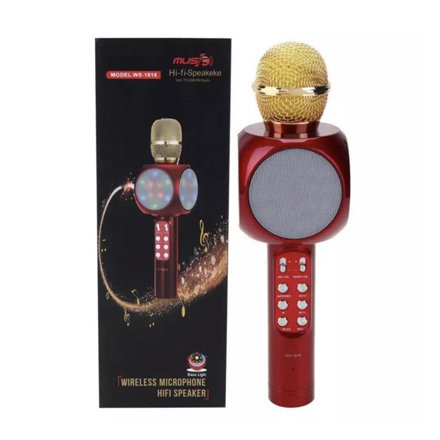 Simsiz karaoke mikrofon Wster WS-1816 pushti