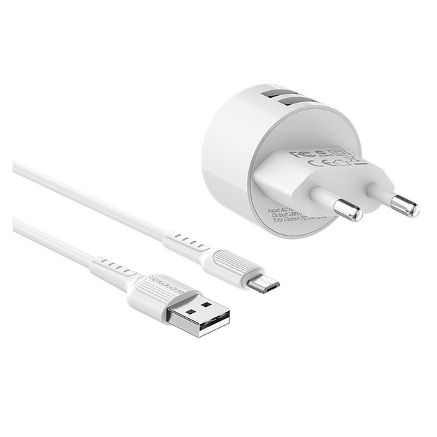 Зарядное устройство Borofone BA23A microUSB