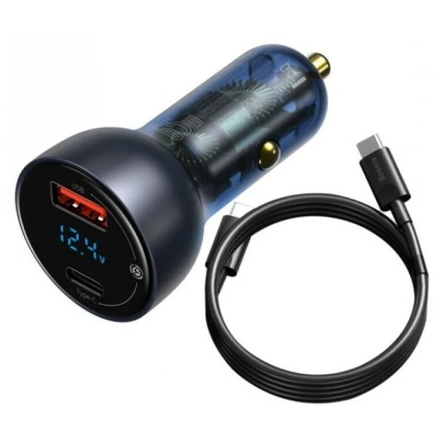Avtomobil zaryadlovchi qurilmasi Baseus TZCCKX-0G Type-C 2X1