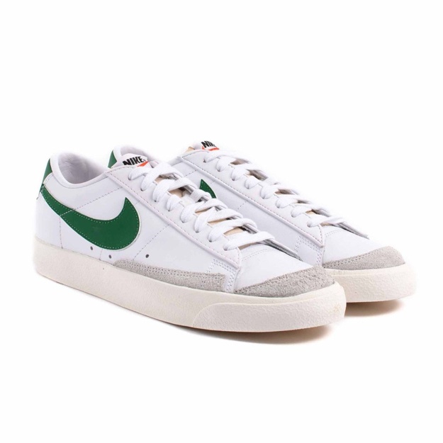 Кроссовки Nike Blazer Low '77 бело-зелёный 050 44